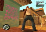 CJ About To Spray Over The Balla's Tags